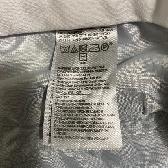 Banana Republic Sloan Women's Striped Cotton Blend Pants Size 14 - Picture 6 of 11